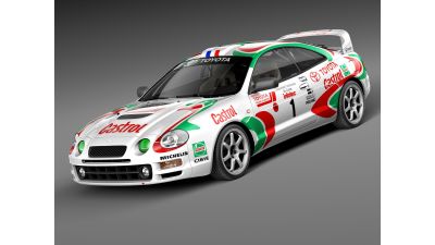 Toyota Celica GT-Four Castrol Rally 3D Model