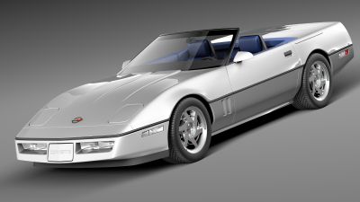 Chevrolet Corvette C4 Convertible 3D Model