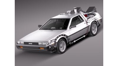 DeLorean DMC-12 Back To The Future 3D Model