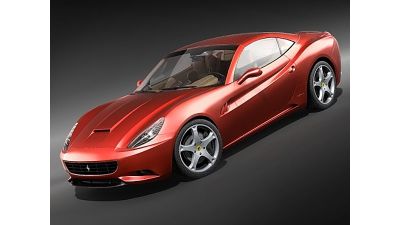 Ferrari California Sports Car Convertible 3D Model