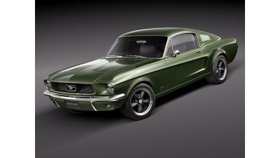 Ford Mustang 1967 Bullitt 3D Model