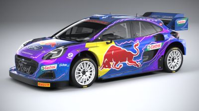 Ford Puma M-Sport WRC Hybrid Rally1 2022 lowpoly