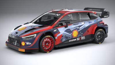 Hyundai i20 N WRC Rally1 2022 lowpoly
