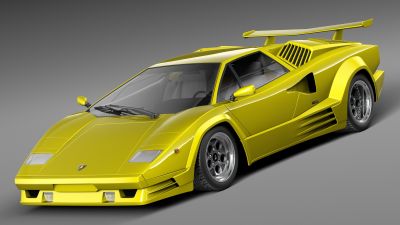 Lamborghini Countach 5000QV 25th anniversary 3D Model