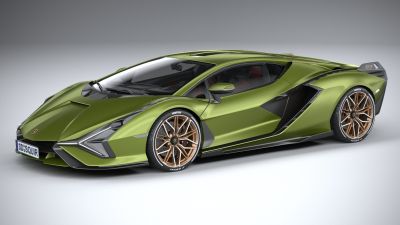 LowPoly Lamborghini Sian 2020