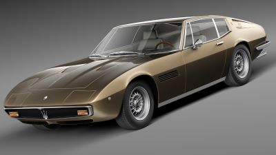Maserati Ghibli 4900 SS Coupe 1970 3D Model
