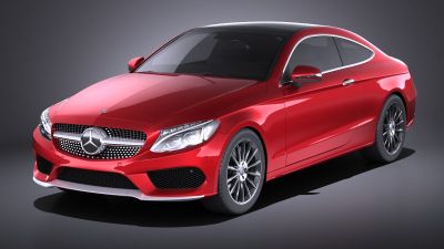 Mercedes-Benz C-class Coupe 2018 VRAY