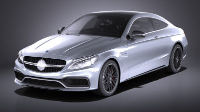 Mercedes-Benz C63 AMG Coupe 2017 VRAY