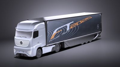 Mercedes-Benz FT 2025 Future Truck with trailer VRAY