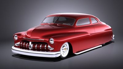 Mercury Coupe 1950 Led Sled Custom VRAY
