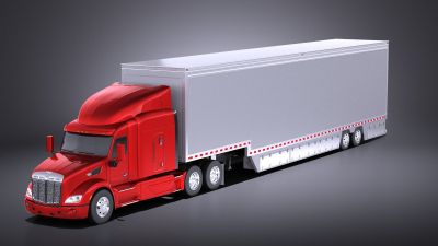 Peterbilt 579 Semi Truck Trailer 2017 VRAY