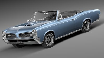 Pontiac GTO 1966 Convertible 3D Model