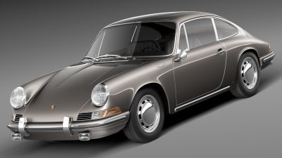 Porsche 901 coupe 1964 3D Model
