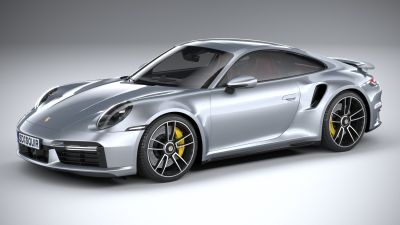 LowPoly Porsche 911 Turbo S 2021