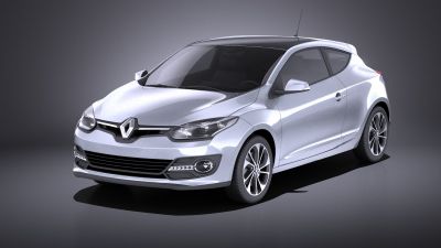 Renault Megane 3door 2016 VRAY