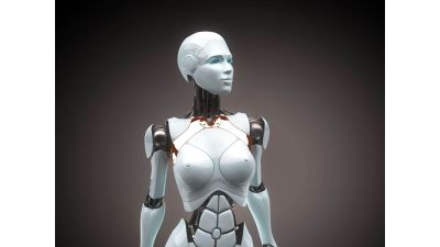 Robotic Woman Cyborg realistic