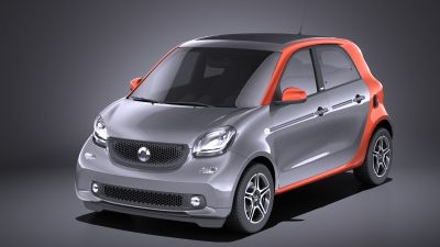 Smart Forfour 2016 VRAY