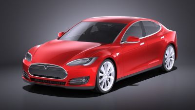 Tesla Model S 2015 VRAY