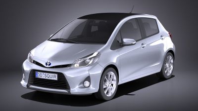 Toyota Yaris Hybrid 2014 VRAY