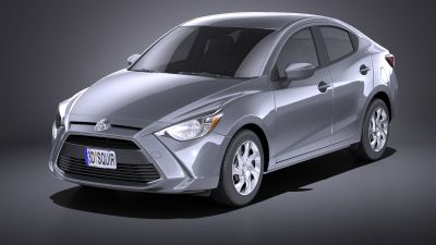Toyota Yaris sedan 2017 VRAY