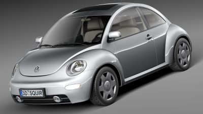 Volkswagen Beetle 1998-2004 3D Model