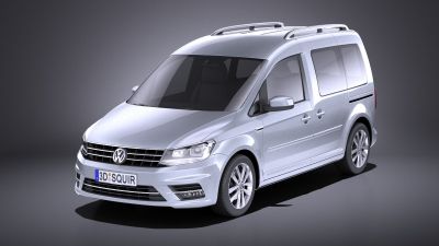 Volkswagen Caddy Passenger van 2018 VRAY