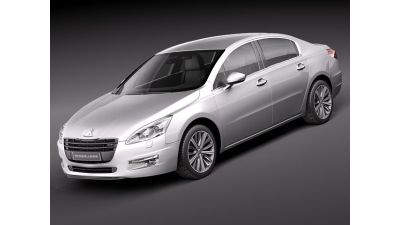 Peugeot 508 sedan 3D Model