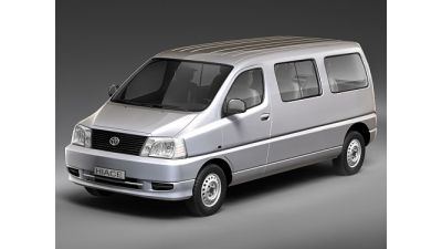Toyota Hiace 2007 Van 3D Model