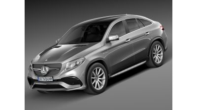 Mercedes-Benz GLE63 AMG Coupe 2016 Lowpoly