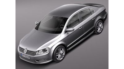 Volkswagen Passat 2011 sedan 3D Model