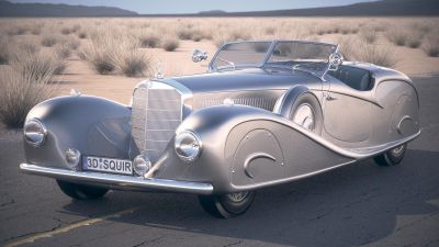 Mercedes-Benz 500K Erdmann&Rossi 1936 desert studio