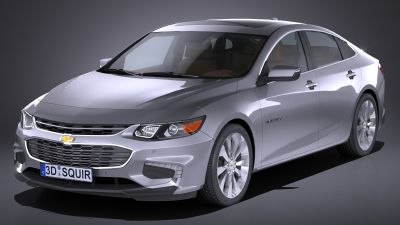 Chevrolet Malibu 2017 Lowpoly
