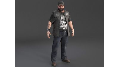 Outlaw Biker Harley Rider