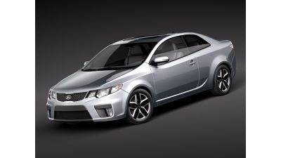Kia Forte Cerato Koup 2010 3D Model
