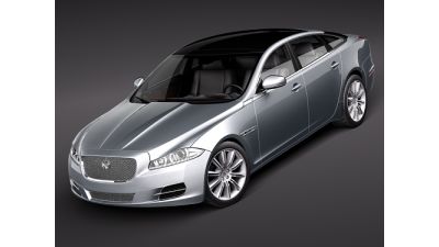 Jaguar XJ 2010 3D Model