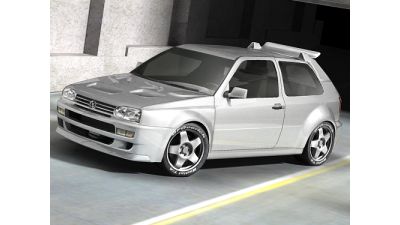 Volkswagen Golf III a95 LOWPOLY 3D Model