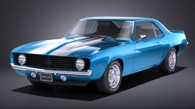 Chevrolet Camaro SS 1969 LowPoly