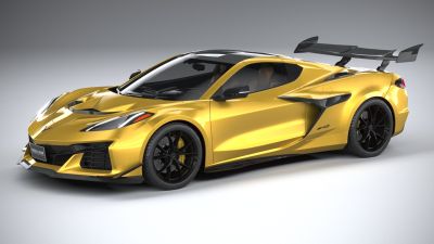 Chevrolet Corvette ZR1 2025 LowPoly