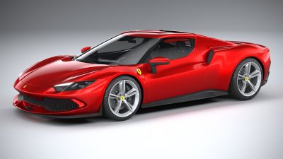 Ferrari 296 GTB 2022 LowPoly