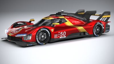 Ferrari 499P Racecar 2023