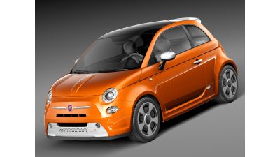 Fiat 500e 2014 VRAY