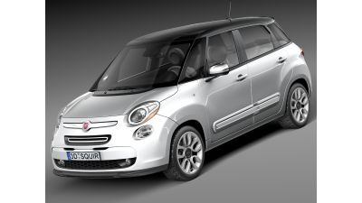 Fiat 500l US Version 2014 VRAY