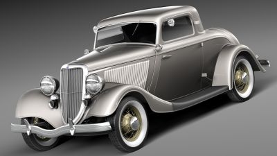 Ford 1933-1934 Coupe 3-window