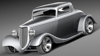 Ford 1934 Full Fender Coupe Street Rod