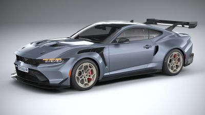 Ford Mustang GTD 2025 LowPoly