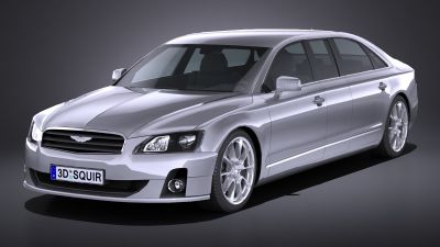 LowPoly Generic Limousine 2016