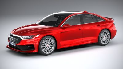 Generic Sedan v2 2020 LowPoly