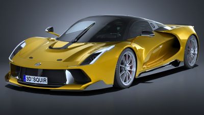 Lowpoly Generic Supercar