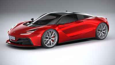 Generic Supercar v2 2020 LowPoly