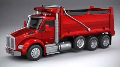 Kenworth T880 Tipper 2017 LowPoly